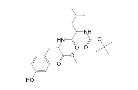 Tyrosine, N-(N-carboxy-L-leucyl)-, N-tert-butyl methyl ester, L-