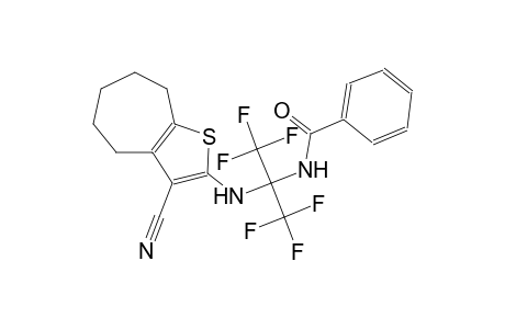 benzamide, N-[1-[(3-cyano-5,6,7,8-tetrahydro-4H-cyclohepta[b]thien-2-yl)amino]-2,2,2-trifluoro-1-(trifluoromethyl)ethyl]-