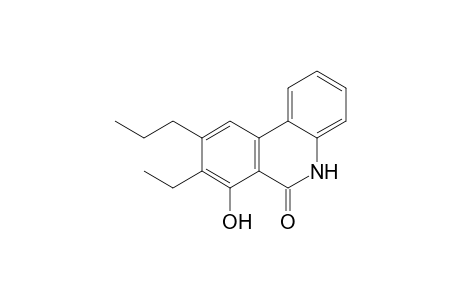8-Ethyl-7-hydroxy-9-propylphenanthridin-6(5H)-one