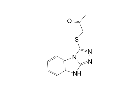 2-Propanone, 1-(9H-[1,2,4]triazolo[4,3-a][1,3]benzimidazol-3-ylthio)-