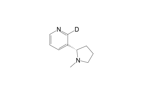 Pyridine-2-D, 3-(1-methyl-2-pyrrolidinyl)-, (S)-