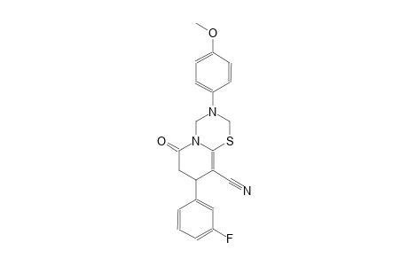 2H,6H-pyrido[2,1-b][1,3,5]thiadiazine-9-carbonitrile, 8-(3-fluorophenyl)-3,4,7,8-tetrahydro-3-(4-methoxyphenyl)-6-oxo-