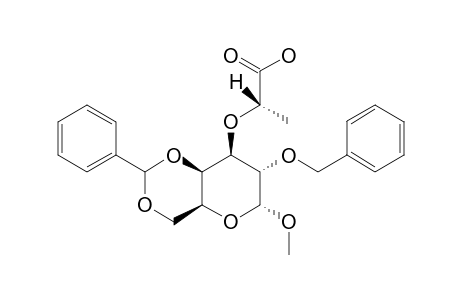 METHYL_2-O-BENZYL-4,6-BENZYLIDENE-3-O-[(R)]-1-CARBOXYETHYL]-ALPHA-D-GALACTOPYRANOSIDE