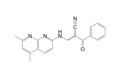 2-benzoyl-3-[(5,7-dimethyl-1,8-naphthyridin-2-yl)amino]acrylonitrile