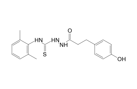 1-(p-hydroxyhydrocinnamoyl)-3-thio-4-(2,6-xylyl)semicarbazide