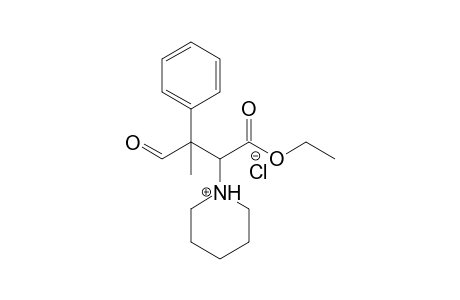 1-[1'-(Ethoxycarbonyl)-2'-methyl-3'-oxo-2'-phenylpropyl]-piperidinium Chloride