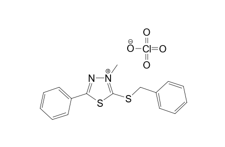 3-Methyl-2-benzylthio-5-phenyl-1,3,4-thiadiazolium perchorate