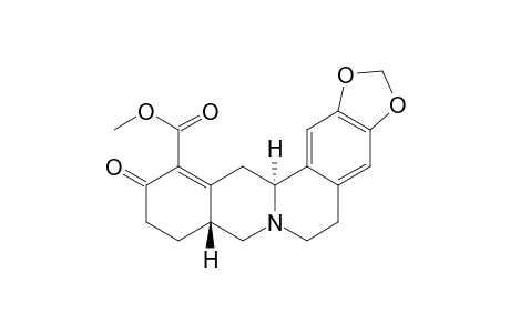 6H-Benzo[g]-1,3-benzodioxolo[5,6-a]quinolizine-12-carboxylic acid, 5,8,8a,9,10,11,13,13a-octahydro-11-oxo-, methyl ester, trans-