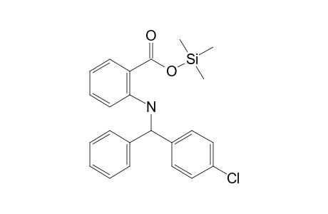 2-{[(4-chlorophenyl)(phenyl)methyl]amino}benzoic acid, tms derivative