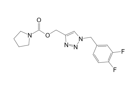 [1-(3,4-Difluorobenzyl)-1,2,3-triazol-4-yl]methyl pyrrolidine-1-carboxylate