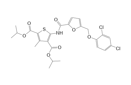 diisopropyl 5-({5-[(2,4-dichlorophenoxy)methyl]-2-furoyl}amino)-3-methyl-2,4-thiophenedicarboxylate