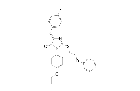 4H-imidazol-4-one, 3-(4-ethoxyphenyl)-5-[(4-fluorophenyl)methylene]-3,5-dihydro-2-[(2-phenoxyethyl)thio]-, (5Z)-
