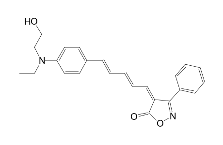 4-[5-[4-N-Ethyl-N-(2-hydroxyethylamino]phenyl]penta-2,4-dien-1-ylidene]-5-phenyl-3-isoxazolone