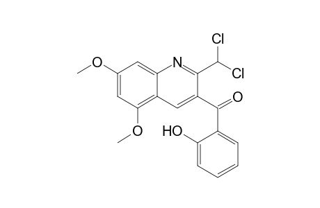 (2-Dichloromethyl-5,7-dimethoxy-quinolin-3-yl)-(2-hydroxy-phenyl)-methanone
