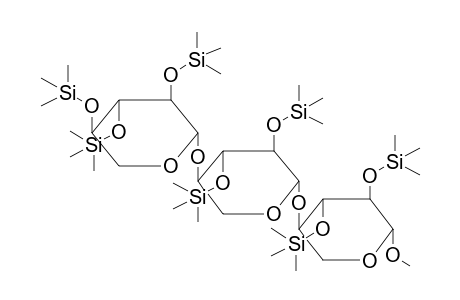 METHYL 2,3-DI-O-TRIMETHYLSILYL-4-O-[2',3'-DI-O-TRIMETHYLSILYL-4'-O-(2,3,4-TRI-O-TRIMETHYLSILYL-BETA-D-XYLOPYRANOSYL)-BETA-D-XYLOPYRANOSYL]-BETA-D-XYLOPYRANOSIDE