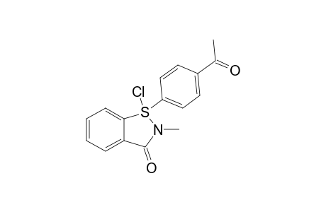 2,3-DIHYDRO-1-CHLORO-1-(4-ACETYLPHENYL)-2-METHYL-3-OXO-1,2-BENZISOTHIAZOLE
