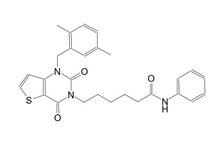 6-(1-(2,5-dimethylbenzyl)-2,4-dioxo-1,4-dihydrothieno[3,2-d]pyrimidin-3(2H)-yl)-N-phenylhexanamide