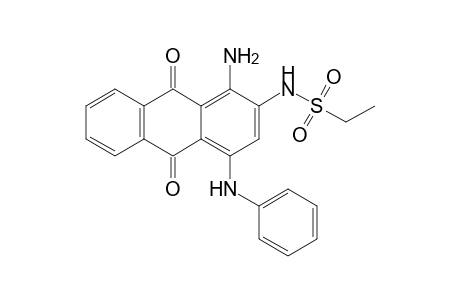 1-Amino 2-ethylsulfonamido 4-phenylamino anthraquinone