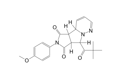 (4aS,4bR,7aS,8R)-8-(2,2-dimethylpropanoyl)-6-(4-methoxyphenyl)-7a,8-dihydro-4aH-pyrrolo[3',4':3,4]pyrrolo[1,2-b]pyridazine-5,7(4bH,6H)-dione
