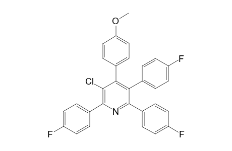 3-Chloro-2,5,6-tris(4-fluorophenyl)-4-(4-methoxyphenyl)-pyridine
