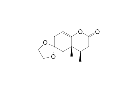 (4'R,4'aS)-4',4'a-dimethyl-2'-spiro[1,3-dioxolane-2,6'-3,4,5,7-tetrahydro-1-benzopyran]one