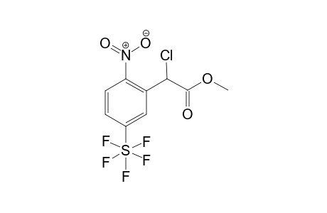 2-Chloro-2-[2-nitro-5-(pentafluoro-$l^{6}-sulfanyl)phenyl]acetic acid methyl ester