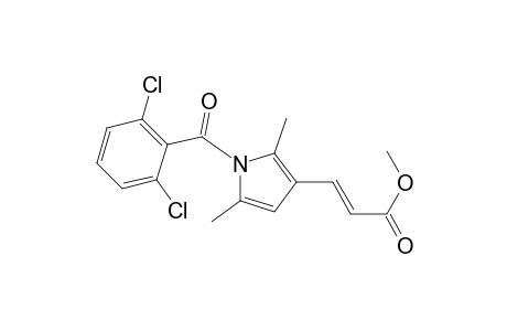 2-Propenoic acid, 3-[1-(2,6-dichlorobenzoyl)-2,5-dimethyl-1H-pyrrol-3-yl]-, methyl ester, (E)-