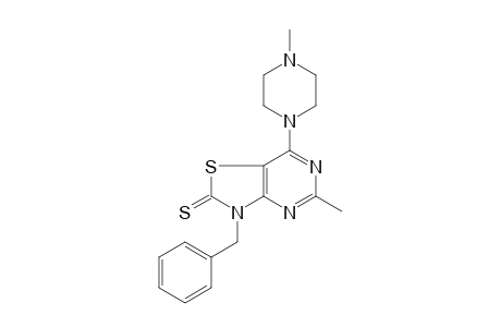 3-Benzyl-5-methyl-7-(4-methylpiperazin-1-yl)-[1,3]thiazolo[4,5-d]pyrimidine-2-thione