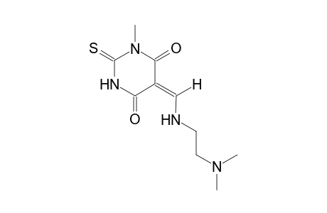 (5E)-5-({[2-(dimethylamino)ethyl]amino}methylene)-1-methyl-2-thioxodihydro-4,6(1H,5H)-pyrimidinedione