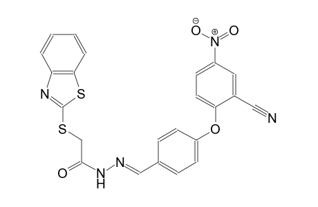 2-(1,3-benzothiazol-2-ylsulfanyl)-N'-{(E)-[4-(2-cyano-4-nitrophenoxy)phenyl]methylidene}acetohydrazide
