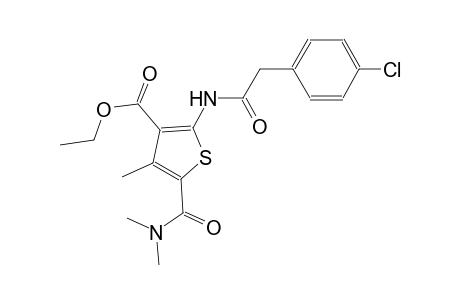 ethyl 2-{[(4-chlorophenyl)acetyl]amino}-5-[(dimethylamino)carbonyl]-4-methyl-3-thiophenecarboxylate