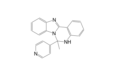 6-methyl-6-(4-pyridinyl)-5,6-dihydrobenzimidazo[1,2-c]quinazoline
