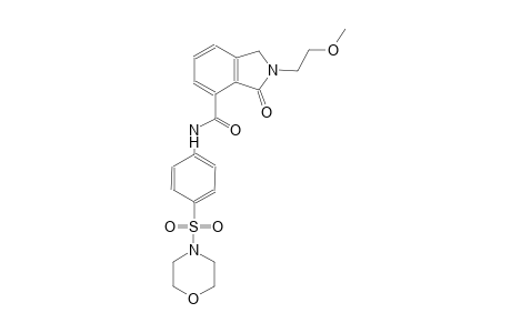 2-(2-methoxyethyl)-N-[4-(4-morpholinylsulfonyl)phenyl]-3-oxo-4-isoindolinecarboxamide