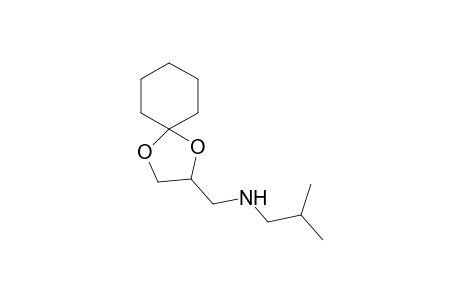 1,4-dioxaspiro[4.5]decane-2-methanamine, N-(2-methylpropyl)-