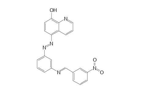 5-((3-(3-nitrobenzylidene amino)phenyl)diazenyl)quinolin-8-ol