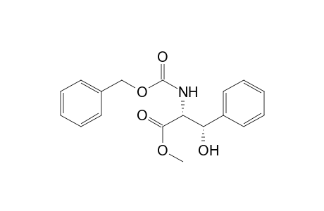 Methyl (2R*,3S*)-2-{[(benzyloxy)carbonyl]amino}-3-hydroxy-3-phenylpropanoate