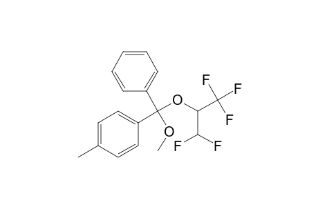 Benzene, 1-[[1-(difluoromethyl)-2,2,2-trifluoroethoxy]methoxyphenylmethyl]-4-m ethyl-