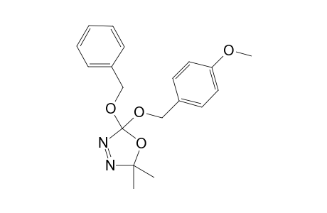 5,5-Dimethyl-2-benzyloxy-2-[(4'-methoxyphenyl)methoxy]-1,3,4-oxadiazoline