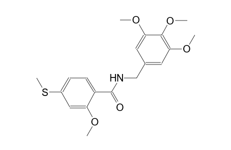 2-Methoxy-4-(methylsulfanyl)-N-(3,4,5-trimethoxybenzyl)benzamide