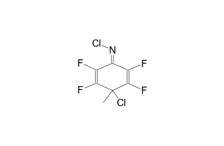 1-CHLOROIMINO-4-CHLORO-4-METHYL-TETRAFLUOROCYCLOHEXADIENE