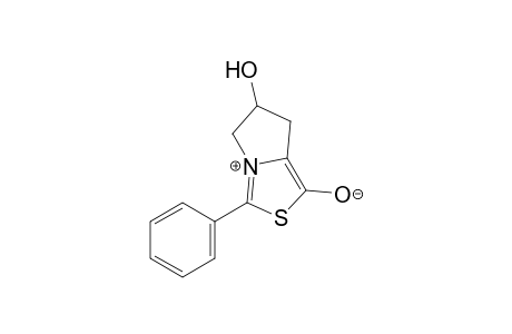 6,7-dihydro-1,6-dihydroxy-3-phenyl-5H-pyrrolo[1,2-c]thiazolium hydroxide, 1-inner salt