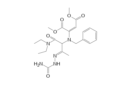 Dimethyl (2E)-2-[{2-[(aminocarbonyl)hydrazono]-1-[(diethylamino)carbonyl]propyl}(benzyl)amino]but-2-enedioate