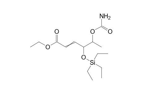 Ethyl (4r*,5r*)-(e)-5-(carbamoyl)oxy-4-(triethylsilyl)oxy-2-hexenoate