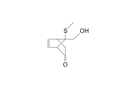 (7R)-7-Hydroxymethyl-7-methylthio-bicyclo(2.2.1)hept-2-en-5-one