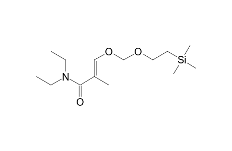 (E)-N,N-Diethyl-2-methyl-3-((2-(trimethylsilyl)ethoxy)methoxy)acrylamide