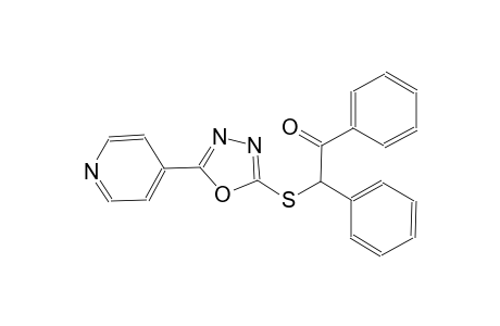 ethanone, 1,2-diphenyl-2-[[5-(4-pyridinyl)-1,3,4-oxadiazol-2-yl]thio]-