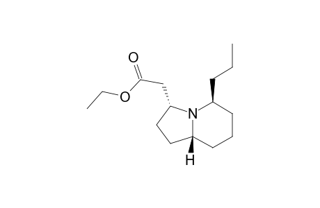3-Indolizineacetic acid, octahydro-5-propyl-, ethyl ester, (3.alpha.,5.beta.,8a.beta.)-