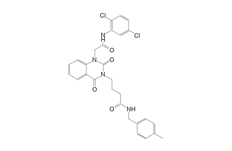4-(1-[2-(2,5-dichloroanilino)-2-oxoethyl]-2,4-dioxo-1,4-dihydro-3(2H)-quinazolinyl)-N-(4-methylbenzyl)butanamide