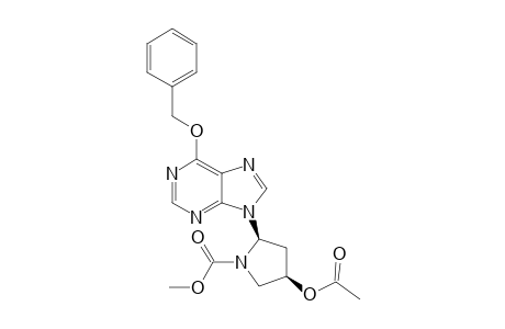 6-Benzyloxy-9-[(2R,4R)-4-acetoxy-N-(methoxycarbonyl)-2-pyrrolidinyl]purine