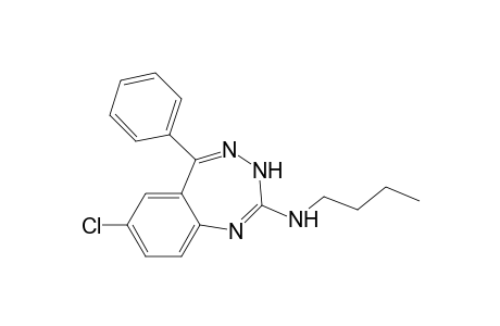 7-Chloro-2-n-butylamino-5-phenyl-3H-1,3,4-benzotriazepine